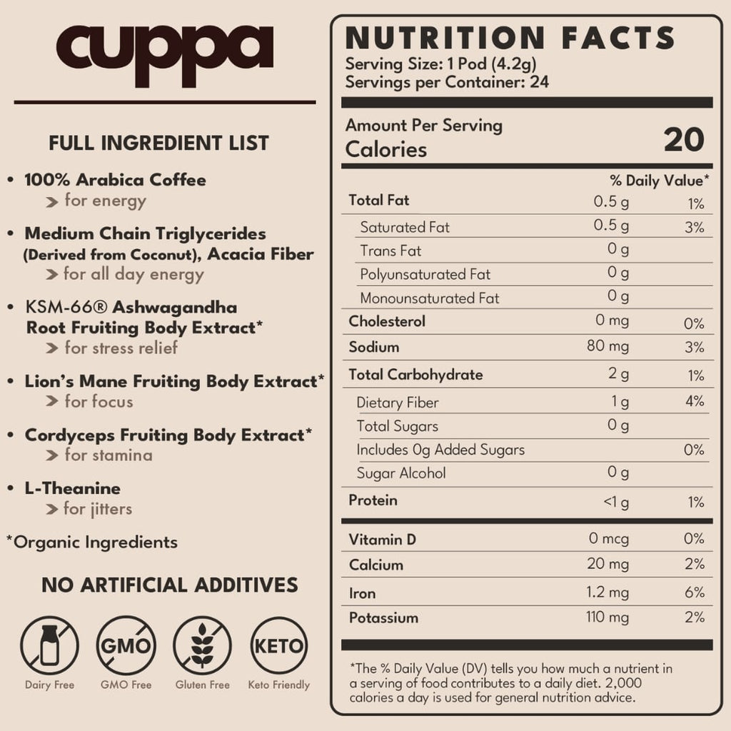 Cuppa Healthy Coffe - 60 Servings