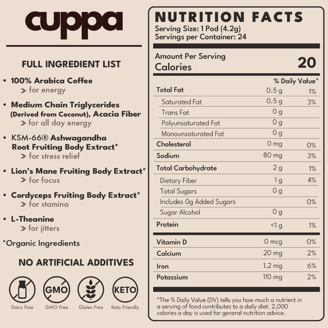 Cuppa Healthy Coffe - 60 Servings